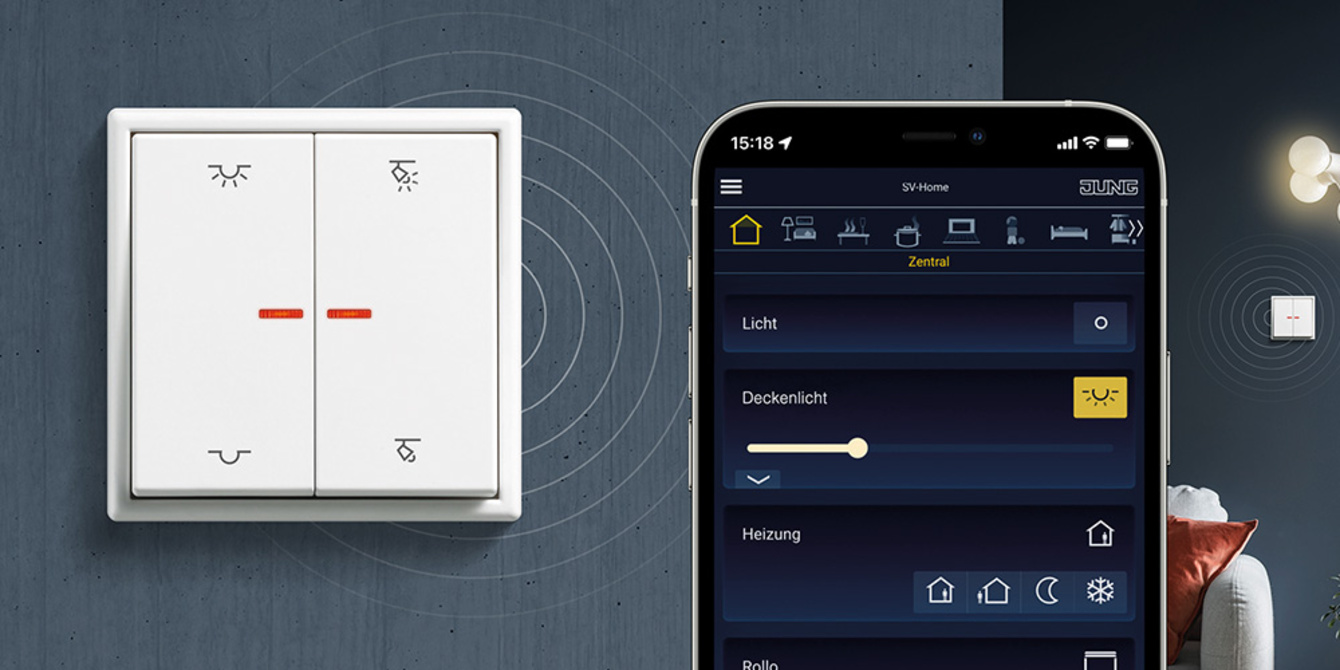 KNX RF Taster bei Elektro- & Informationstechnik Kaudel GmbH in Moosbach
